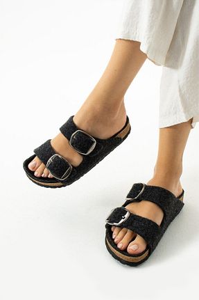 دمپائی خانگی مشکی زنانه پارچه ای Bermody - کد 860685834