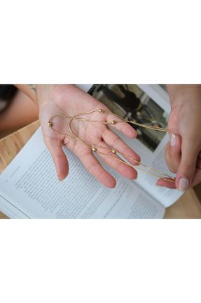 گردنبند استیل ( فولاد ) طلائی استیل (فولاد) CANMODA - کد 860736573