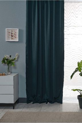 پرده زمینه سبز پلی استر Miabella Home - کد 858944901