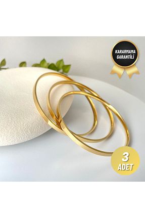 دستبند استیل (فولاد) طلائی زنانه استیل (فولاد) nerora - کد 801338020