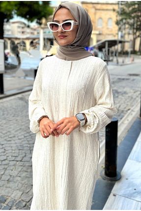 ست بالاتنه و پائین تنه حجاب سفید زنانه گشاد ESRANUR - کد 860474376