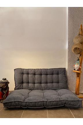 پوف و نیمکت طوسی نبوک beyzima - کد 860612931