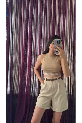 شلوارک و برمودا رنگی زنانه فاق بلند Sedaunlu - کد 860605008