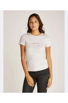 تیشرت بژ زنانه رگولار Calvin Klein - کد 860663765