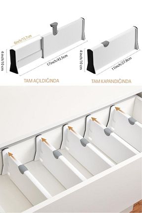 نظم دهنده کمد سفید پلاستیک MİLANO HOME - کد 849656192