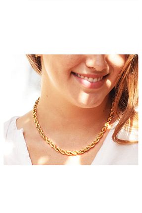 گردنبند جواهر طلائی زنانه روکش طلا Julesta - کد 816135442