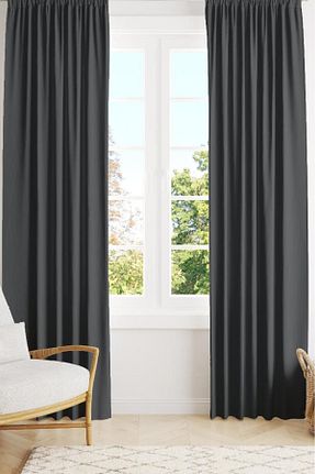 پرده زمینه طوسی پلی استر Miabella Home - کد 858944920