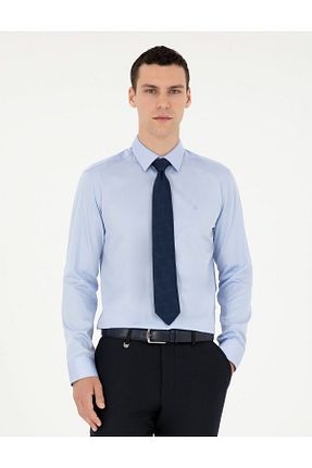 پیراهن آبی مردانه اسلیم فیت Pierre Cardin - کد 860749351