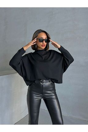 بلوز مشکی زنانه ساده Look Forward - کد 860766926