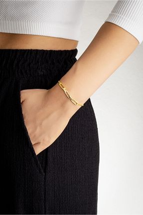 دستبند نقره زرد زنانه 925 عیار So Chic - کد 798387059