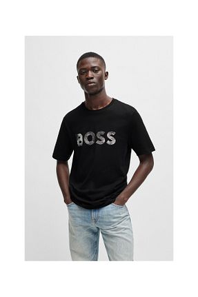 تیشرت مشکی مردانه رگولار BOSS - کد 809171058