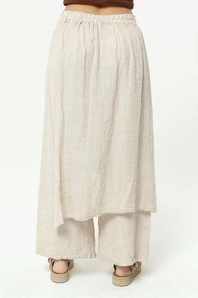 شلوار بژ زنانه پارچه Bohem Stil - کد 303944970