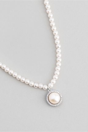گردنبند مروارید سفید نقره So Chic - کد 786021032