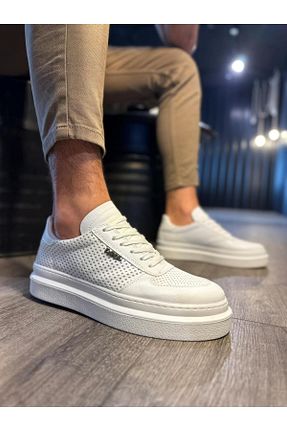 کفش اسنیکر سفید مردانه بند دار Knack - کد 810238951