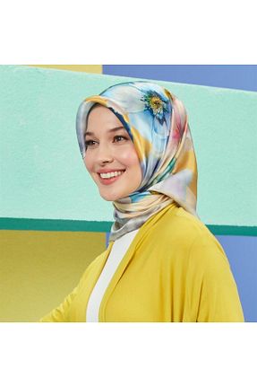 روسری سفید پلی استر Armine - کد 752054824