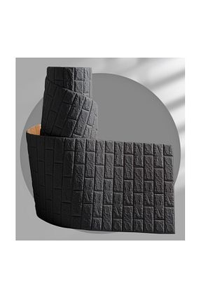 کاغذ دیواری مشکی Kendinden Yapışkanlı Renkli Duvarlar - کد 376790008