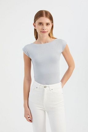 بلوز طوسی زنانه ساده Hiccup - کد 857778778