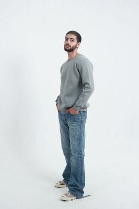 سوئیشرت طوسی مردانه ساده TKT - کد 860600819