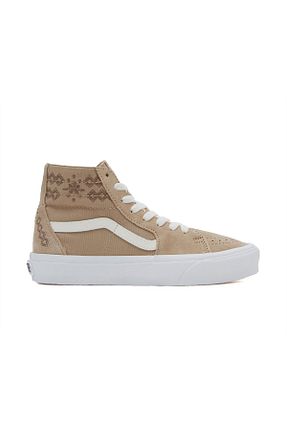 کفش اسنیکر بژ زنانه بند دار Vans - کد 860665233