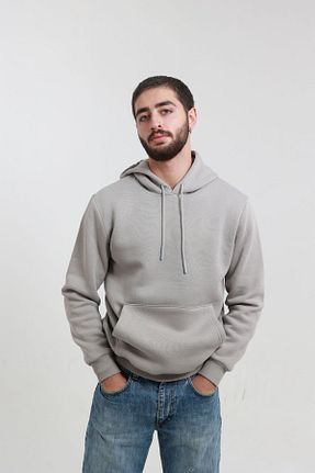 سوئیشرت طوسی مردانه ساده TKT - کد 860659268