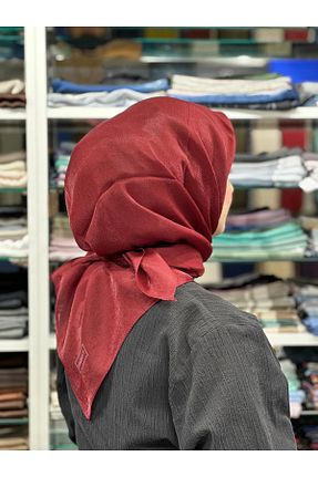 روسری زرشکی İpek Tivil PİRAMİT - کد 860671080