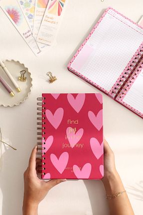 سر رسید زرشکی Spiralli Matt Notebook - کد 860724019