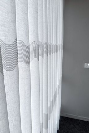 پرده توری سفید ریل دار Brillant - کد 860754599
