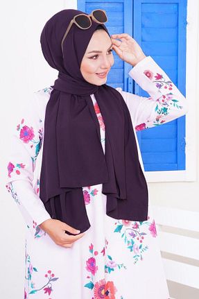 شال بنفش زنانه Medine İpeği Bytoktay - کد 860685623