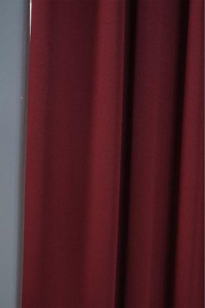 پرده زمینه زرشکی پلی استر Miabella Home - کد 858947484