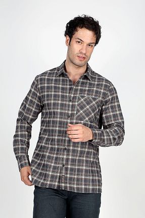 پیراهن طوسی مردانه رگولار Lee Cooper - کد 860624717