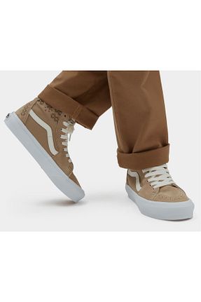 کفش اسنیکر بژ زنانه بند دار Vans - کد 860665233