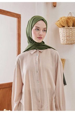 شال سبز زنانه Medine İpeği Bytoktay - کد 860685633