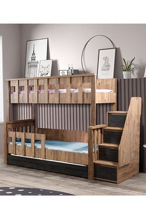 تختخواب دو طبقه طوسی تکنفره Setay - کد 209923035