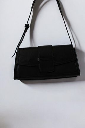 کیف دوشی مشکی زنانه چرم مصنوعی Luniva - کد 860781495