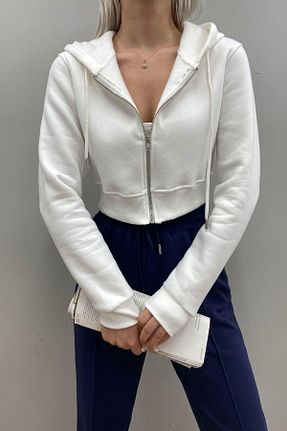 سوئیشرت نباتی زنانه ساده lizge giyim - کد 799054814