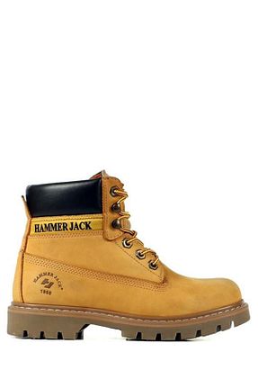 بوت / نیم بوت زرد زنانه چرم خالص Hammer Jack - کد 46153673