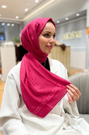 شال صورتی زنانه پنبه ای Armine - کد 860872680