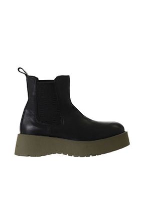 بوت / نیم بوت مشکی زنانه چرم خالص Bueno Shoes - کد 387685671
