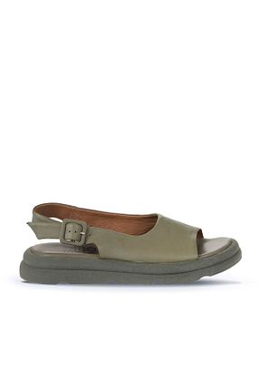 صندل خاکی زنانه پاشنه تخت Bueno Shoes - کد 774535781