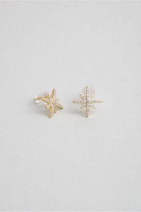 گوشواره نقره زرد زنانه 925 عیار So Chic - کد 829037820