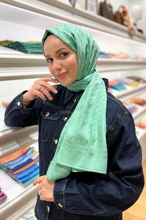 شال سبز زنانه پنبه ای Armine - کد 860873624