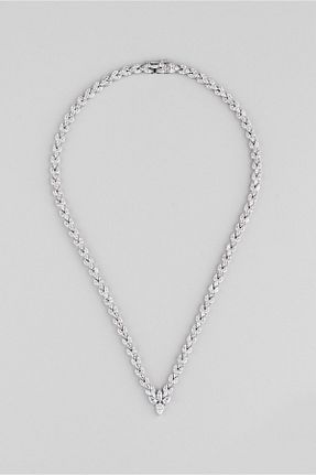 گردنبند نقره سفید زنانه 925 عیار So Chic - کد 754026493