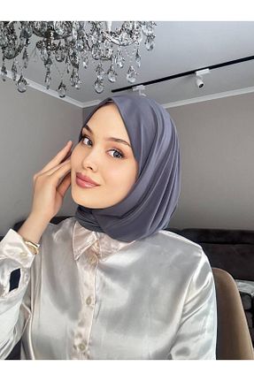 شال طوسی زنانه پلی ساتن BAV Butik Ayvitrin - کد 860877457