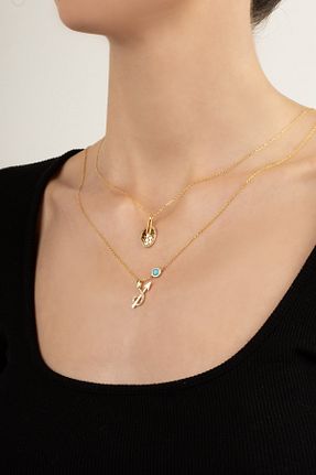 گردنبند نقره زرد زنانه 925 عیار So Chic - کد 733475479