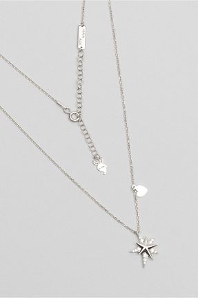 گردنبند نقره سفید زنانه 925 عیار So Chic - کد 444302539