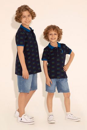 پولوشرت مشکی بچه گانه پارچه ای U.S. Polo Assn. - کد 832924342