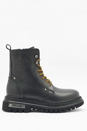 بوت / نیم بوت مشکی مردانه چرم خالص Harley Davidson - کد 754899795