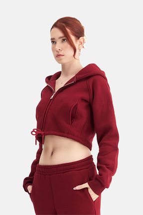 سوئیشرت زرشکی زنانه ساده Mesfeno - کد 860885399