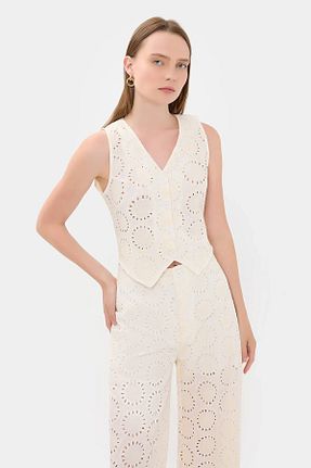 بلوز بژ زنانه اسلیم فیت Hiccup - کد 854530830