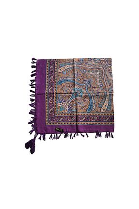 روسری بنفش 100 x 100 kızca - کد 860883331